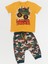 Monster Truck Erkek Çocuk T-shirt Kapri Şort Takım 3