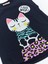 Orman Kedisi Kız Çocuk T-shirt Lila Tayt Takım 5