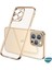 Apple iPhone 12 Pro Max Kılıf Square Matte Plating Gold 2