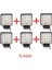 6'lı 16 LED Kare Off Road Traktör Tir Kamyon Sis Fari Sis Lambasi Çalisma Lambasi Projektör 1
