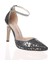Platin Ayna Desenli Lazer Kesim Stiletto Kadın Klasik Ayakkabı 21531CNR 3