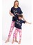 2800 Big Thanks Lacivert Kız Çocuk Pijama Takımı 2