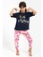 2800 Big Thanks Lacivert Kız Çocuk Pijama Takımı 3