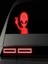 Ufo Reflektörlü Oto Sticker Yapıştırma Oto Aksesuar 1