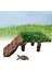 Kaplumbağa Yuvası için 11x6.5x4cm Dekoratf Platform -Kahverengi/Yeşil (Yurt Dışından) 4