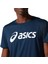 CORE Asics TOP M Lacivert Kısa Kollu Tshirt-2011C334-402 4