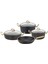 7 Parça Granit Döküm Tencere Set 3036 Bakır 1