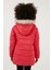 Yakası Suni Kürklü Içi Peluş Astarlı Kapüşonlu Cepli Mont Kız Çocuk Mont 6034040 5