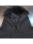 %100 Pamuk, 3 Ipl. Şardonlu, Içi Tamamen Polar, Çok Kalın (600 Gr) Siyah Kapüşonlu Sweatshirt 3