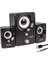 2+1 USB Ses Sistemi Speaker 6W Rms Hoparlör Bilgisayar Laptop Cep Telefonu 1