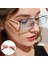 Retro Güneş Gözlüğü Chic Parti Renkli Lens Uv Koruma Gözlük Gözlük Gümüş Gümüş Bacak Kırmızı Lens 4