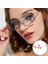 Retro Güneş Gözlüğü Chic Parti Renkli Lens Uv Koruma Gözlük Gözlük Gümüş Gümüş Bacak Kırmızı Lens 5
