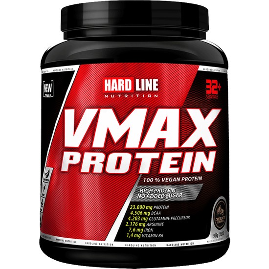 Hardline Nutrition Hardline Vmax 908 gr Çikolata Aromalı Vegan Bezelye Proteini