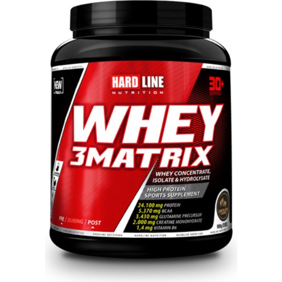 Hardline Nutrition Whey 3 Matrix 908 gr Çikolata Aromalı Yetişkinler İçin Protein Tozu