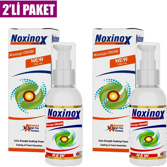 Com Noxinox Cream 100 ml Rahatlatıcı ve Serinletici Masaj Kremi 2'li