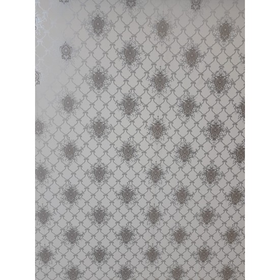 Oskar Damaks Desenli Gümüş Detaylı Duvar Kağıdı(5m2) Fiyatı Oskar Damaks Desenli Gümüş Detaylı Duvar Kağıdı(5m2) Fiyatı