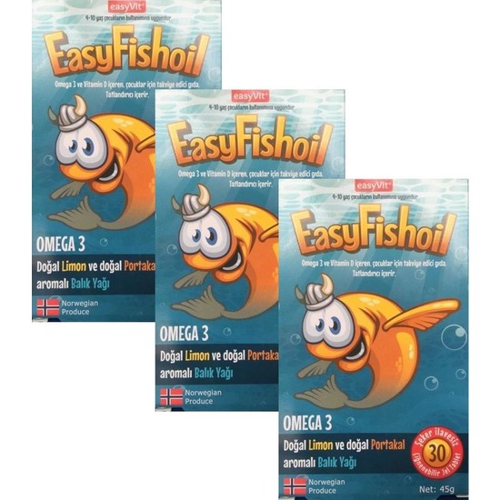 Easyfish Oil Omega 3 Çiğnenebilir 30 Jel Tablet SKT10/2022 Fiyatı