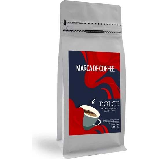 Marca De Coffee Dolce Espresso Çekirdek Kahve 1 kg