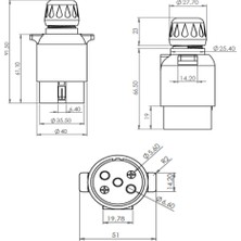 Allestock Römork Fişi - Kolay Kilit - 5 Pin