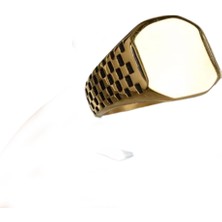 TONSTYLE TS001630 Sarı Mozaik Spor Erkek Yüzük