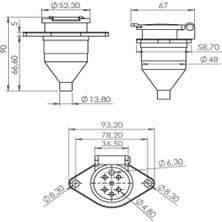 Allestock Römork Soketi - S Tip - 7 Pin