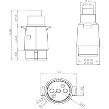 Allestock Römork Fişi - Metal - 5 Pin