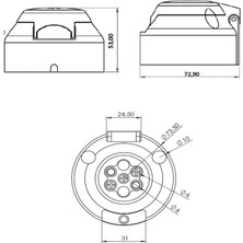 Allestock Römork Soketi - 5 Pin