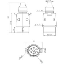 Allestock Römork Fişi - 7 Pin