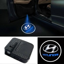 ensadepo Hyundai Kapı Altı LED Logo Yeni Nesil Mesafe Sensörlü Pilli Yapıştırmalı