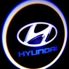 ensadepo Hyundai Kapı Altı LED Logo Yeni Nesil Mesafe Sensörlü Pilli Yapıştırmalı