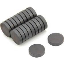 Exiz Ticaret Ferrit Kömür Mıknatıs 15 mm x 3 mm (300 Adet)