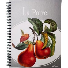 Le Color Armut Desen 2+1 Kareli & Çizgili 235X300 Spiralli Defter