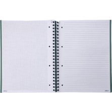 Le Color Armut Desen 2+1 Kareli & Çizgili 235X300 Spiralli Defter