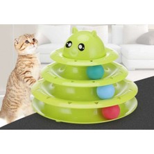 Lilibeaty 3 Katlı Kedi Oyuncağı Turntable Cat Toy