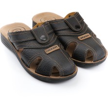 Gezer Yazlık Erkek Çıtçıtlı Ayarlanabilir  Terlik-Sandalet