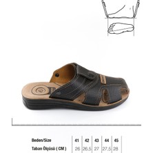 Gezer Yazlık Erkek Çıtçıtlı Ayarlanabilir  Terlik-Sandalet