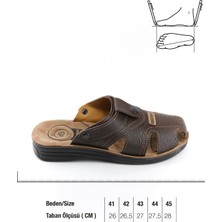 Gezer Yazlık Erkek Çıtçıtlı Ayarlanabilir  Terlik-Sandalet