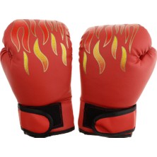 1 Pair Yaş 6-12KIDS 8 Oz Boks Eldiveni Gençlik Uygulama Eğitimi Kickboks Kırmızısı