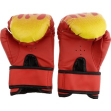 1 Pair Yaş 6-12KIDS 8 Oz Boks Eldiveni Gençlik Uygulama Eğitimi Kickboks Kırmızısı