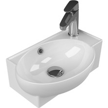 Köksallar Turkuaz Cerastyle Mini Köşe Lavabo 28X45 (Mobilya Uyumlu) 001300