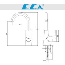 FOMA ECA Dalia Kuğu Borulu Lavabo Bataryası 102188118