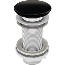 Ev+ Iz Yapı Pop-Pop Porselen Lavabo Sifonu (Mat Siyah) + Körük Dahil