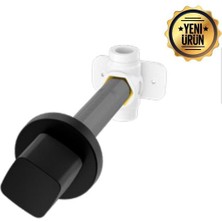 Ev+ Iz Yapı 20 mm (Kare) Ankastre Ara Kesme Valfi BT7030 Mat Siyah