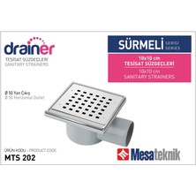 Dräger Mesa Teknik Kokuya Son ! Sürmeli Aç-Kapa Süzgeç 11X11