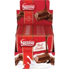 Nestle Klasik Sütlü Kare Çikolata 60 gr x 6'lı x 4 Kutu