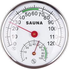 Seasong 4.9 Inç Metal Kasa Analog Termometre Higrometre Sauna Odası Buhar Odası Için (Yurt Dışından)