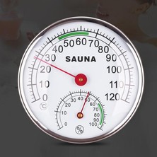 Seasong 4.9 Inç Metal Kasa Analog Termometre Higrometre Sauna Odası Buhar Odası Için (Yurt Dışından)