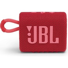 JBL Go 3 Taşınabilir Bluetooth Hoparlör - Kırmızı  (Yurt Dışından)