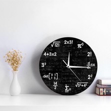 CHASOE Modern Yuvarlak Duvar Saati Çocuklar Için 12IN Kuvars Saatler Ev Ofis Okul Matematik (Yurt Dışından)
