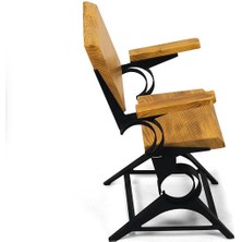 Entema Doğal Ağaç Masif Ahşap Yemek Masası 75 cm x 145 cm 4 Sandalye